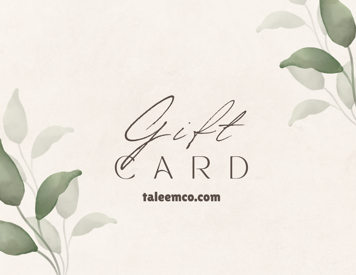 Taleem Digital Gift Card